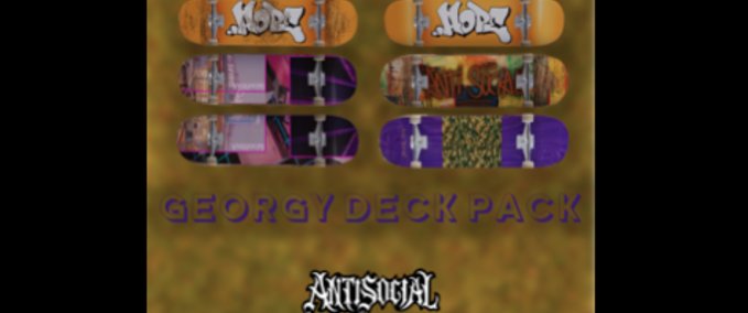 Fakeskate Brand Georgy Deck Pack Skater XL mod