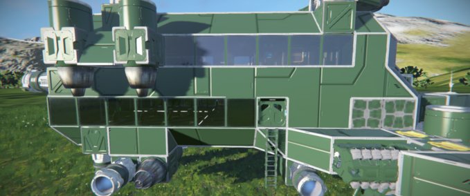 Blueprint Privet suttle space liner Space Engineers mod