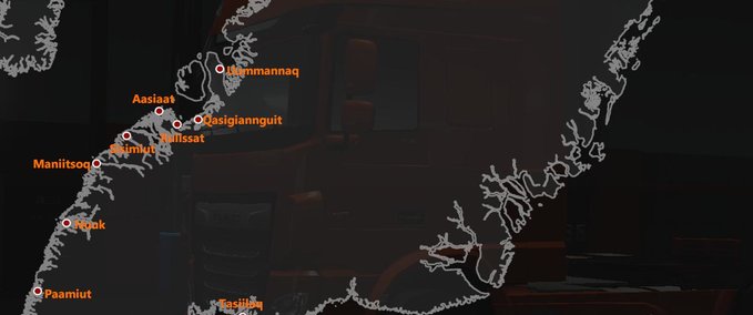 Maps Projekt Grönland + Fähre [1.39.x] Eurotruck Simulator mod