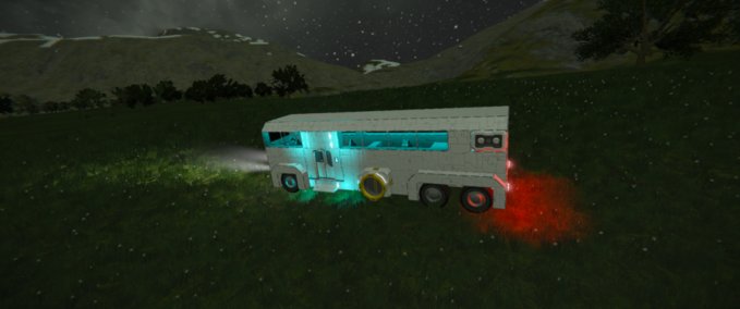 Blueprint Neon bus no dlc Space Engineers mod