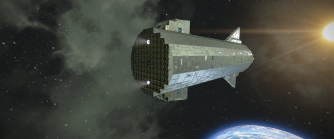 Blueprint Space X Starship Recycler Space Engineers mod