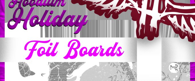 Other HOODLUM HOLIDAY - FOIL Board collection Skater XL mod