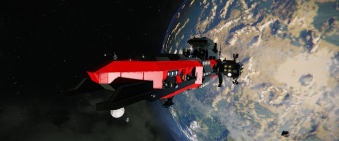Blueprint Frontier class Light crusier Space Engineers mod