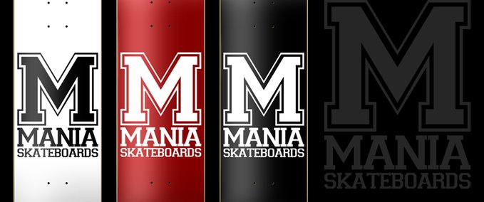 Gear MANIA SKATEBOARDS TEAM BOARDS Skater XL mod