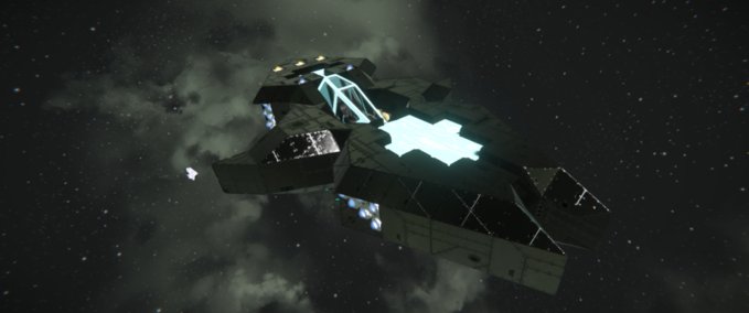 Blueprint RET Arowana class heavy fighter Space Engineers mod