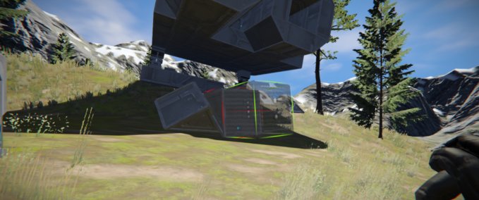 Blueprint Large ship un finished Space Engineers mod