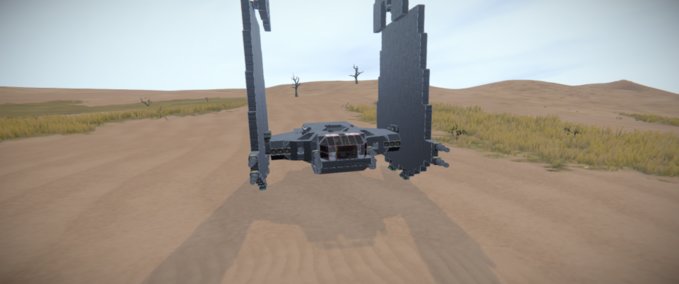 Blueprint Kylo Ren's Upsilon-Class Command Shuttle Space Engineers mod