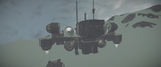 Blueprint The Flying Fortress Upgraded Space Engineers mod