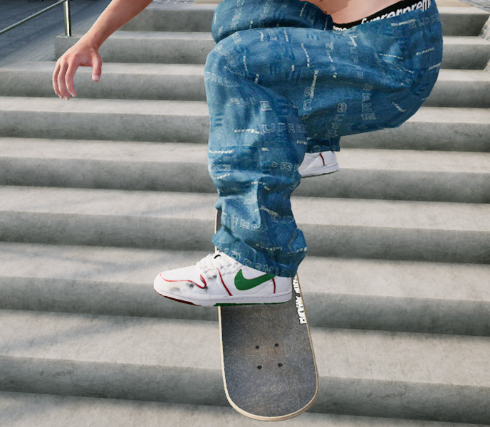 supreme dimensions logo denim skate pant