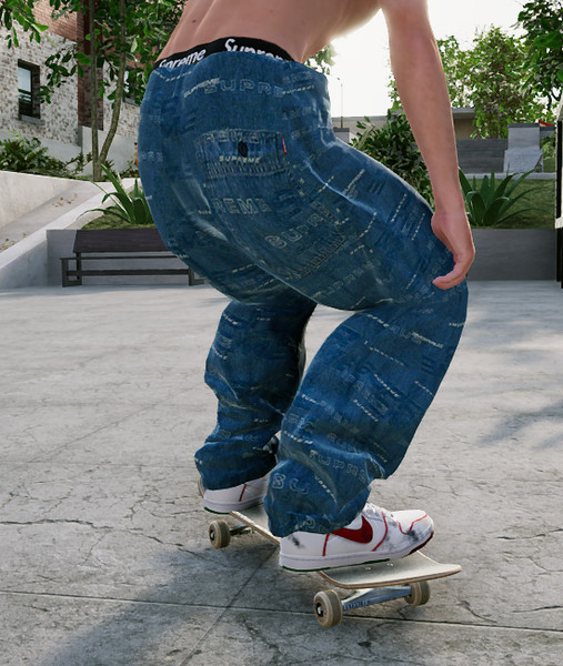 Skater XL: Supreme Dimensions Logo Denim Skate Pant v 1.0 Real 
