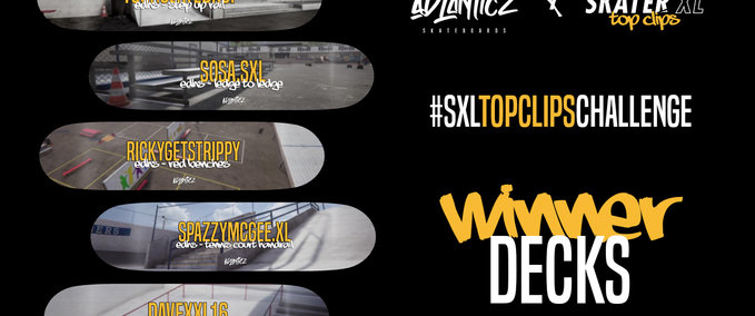 Gear Top Clips Challenge Series 01 - Winner Decks Skater XL mod