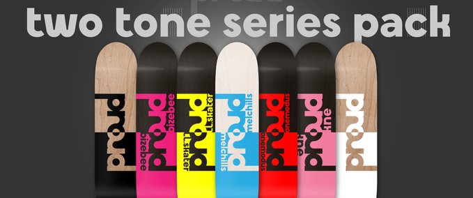 Fakeskate Brand PROUD Skateboards two tone series pack Skater XL mod