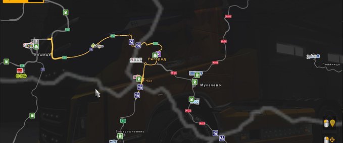 Maps Promods 2.51 Addon: Reworked Western Ukraine [1.39.x] Eurotruck Simulator mod