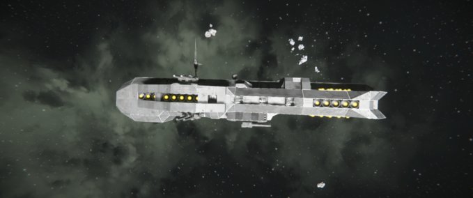 Blueprint SRF Glader class light destory Space Engineers mod