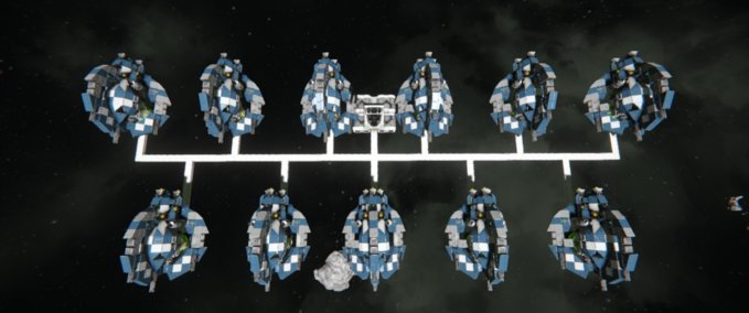 Blueprint Tri droid rack (no mods) Space Engineers mod