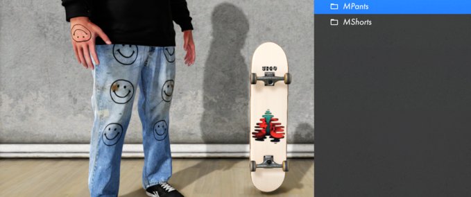 Fakeskate Brand Evan Smith Smiley pants Skater XL mod