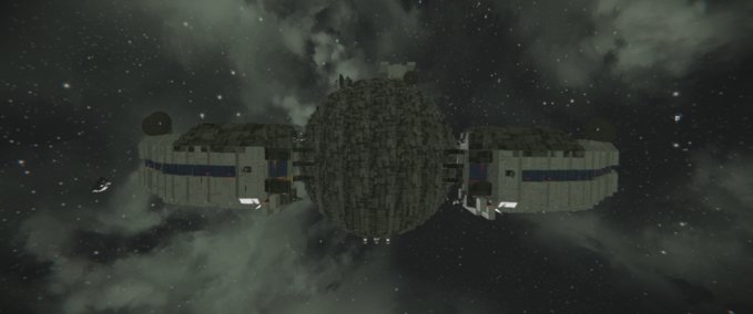 Blueprint Star wars lucrehulk droid command ship Space Engineers mod