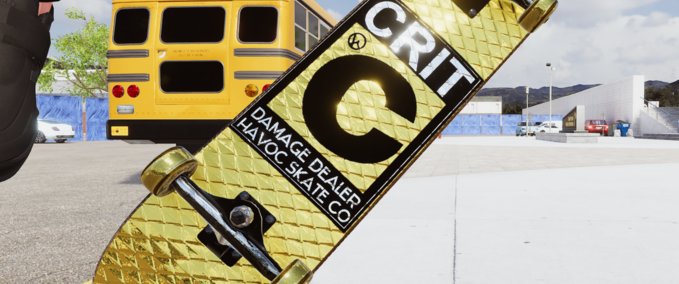 Fakeskate Brand ???? Crit's Gold ESRB DECK Skater XL mod