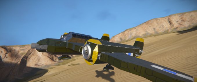 Blueprint WW2 P-38 Space Engineers mod