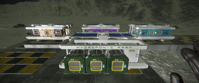 Blueprint Hydroponic Farm Module Space1999 Space Engineers mod