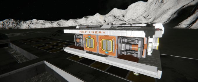 Blueprint Refinery Module Space1999 Space Engineers mod