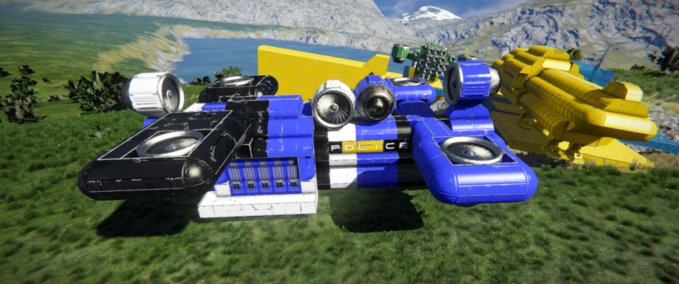 Blueprint Police transport ship Space Engineers mod