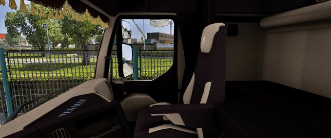 Trucks Renault Premium Schwarz - Beiges Lux Interieur [1.39.x] Eurotruck Simulator mod