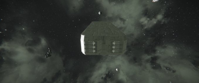 Blueprint ion miner with hanager bay Space Engineers mod