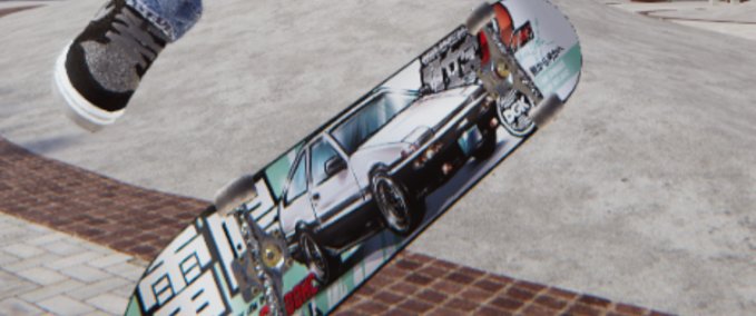 Gear DGK Deck "Tuner Vaughn" (Initial D Style) Skater XL mod