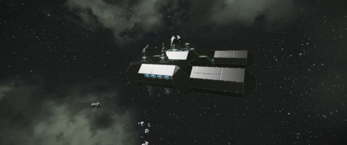 Blueprint UFP gun boat Space Engineers mod
