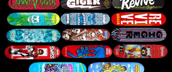 Gear Jonny Giger Pro Revive Decks Skater XL mod