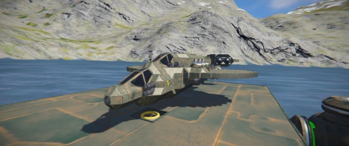 Blueprint Military dropship version 0.1 Space Engineers mod