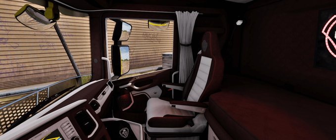 Trucks Scania Next Gen Braun – Weißes Interieur [1.39.x] Eurotruck Simulator mod