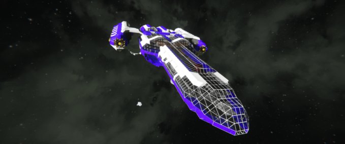 Blueprint LUX EXPLORER AZURA Space Engineers mod