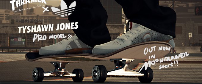 Real Brand adidas Skateboarding x Thrasher - T.J. Pro Model Skater XL mod