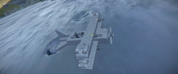 Blueprint Biplane Mk.1 Space Engineers mod