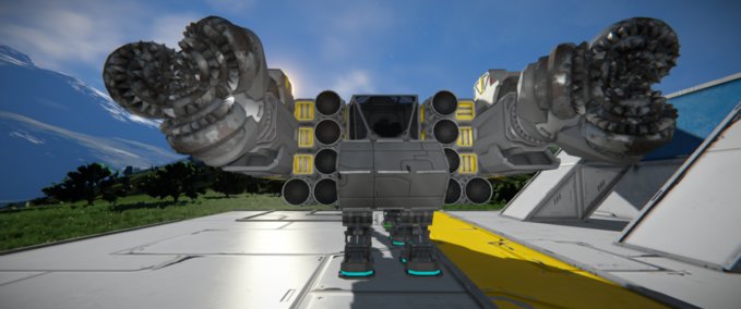 Blueprint Small Grid 2218 big miner Space Engineers mod
