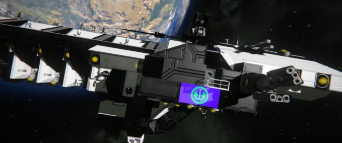Blueprint U.S.N. Barracuda Battle Corvette Space Engineers mod