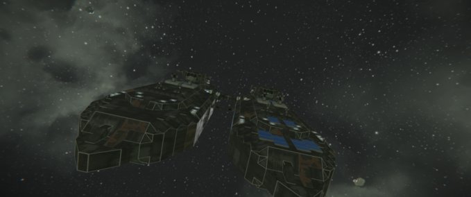 Blueprint modified dule Spearhead class destroyer Space Engineers mod