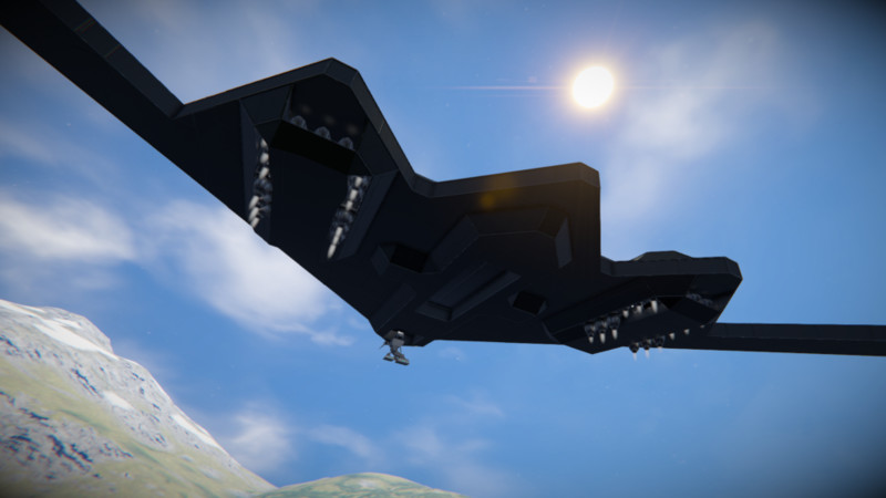 Space Engineers: B-2 V 1.0 Blueprint, Ship, Large_Grid, Safe Mod Für Space Engineers