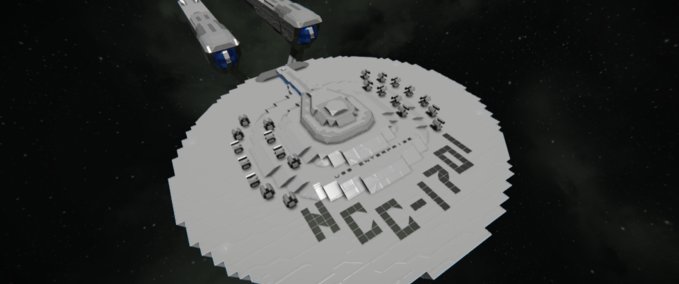 Blueprint Star Trek's Enterprise (Combat Variant) Space Engineers mod