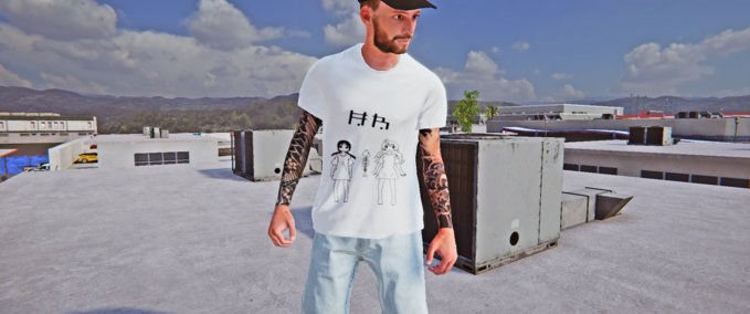 Other Girl Last Tour Fish Bone Tshirt Skater XL mod
