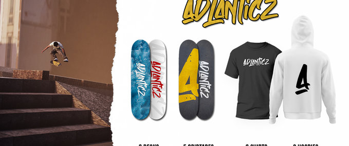 Gear Adlanticz Skateboards - XXL Pack Skater XL mod