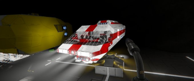 Blueprint Leviathon Cargo Ship Space Engineers mod