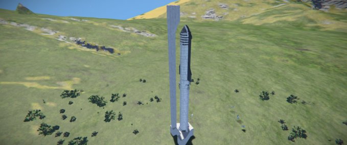 Blueprint Starship Orbital Launch Pad V1.0 Space Engineers mod