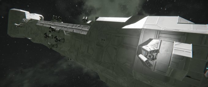 Blueprint Dreadnaught w weapon bubbles Space Engineers mod