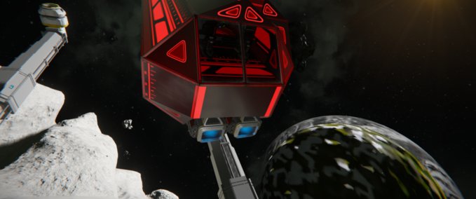 Blueprint red ship Space Engineers mod