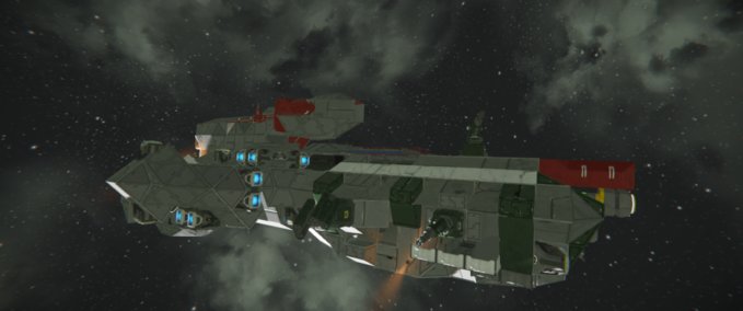 Blueprint Fleet patrol Freighter Mk3-B Space Engineers mod