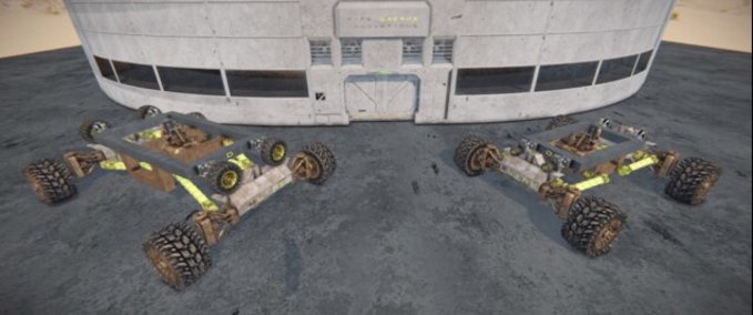 Blueprint 4-Link Chassis by scrivs89 Space Engineers mod