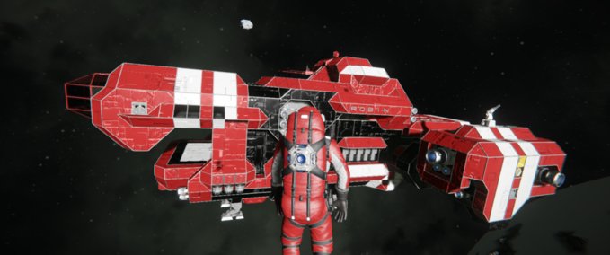 Blueprint Big Red Dreadnought Robin Refit Space Engineers mod